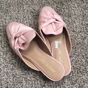 Pink flats